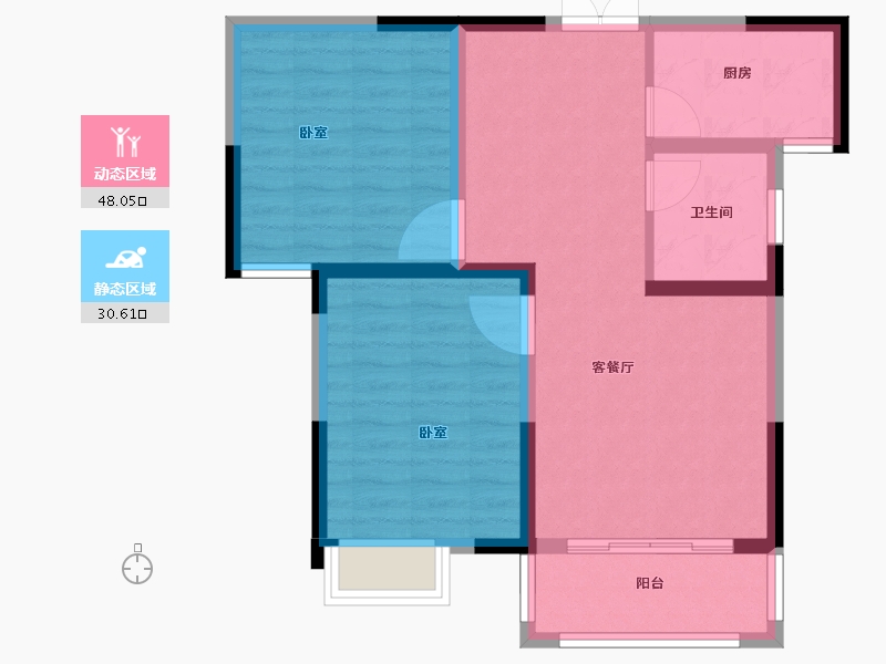 河南省-郑州市-长江一号宏图-70.00-户型库-动静分区