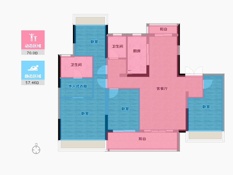 湖北省-宜昌市-招商·依云水岸-114.00-户型库-动静分区