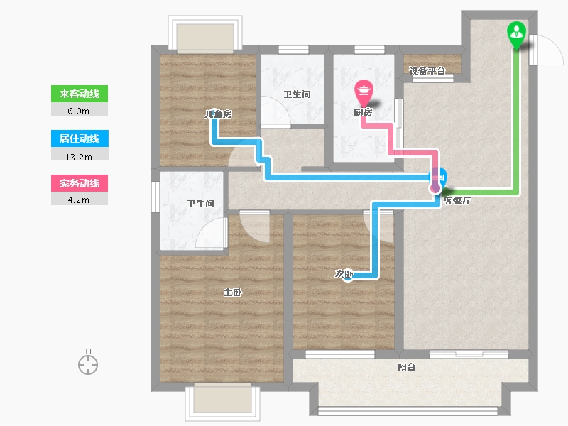 江西省-上饶市-金科奥园·铂悦都会-94.00-户型库-动静线