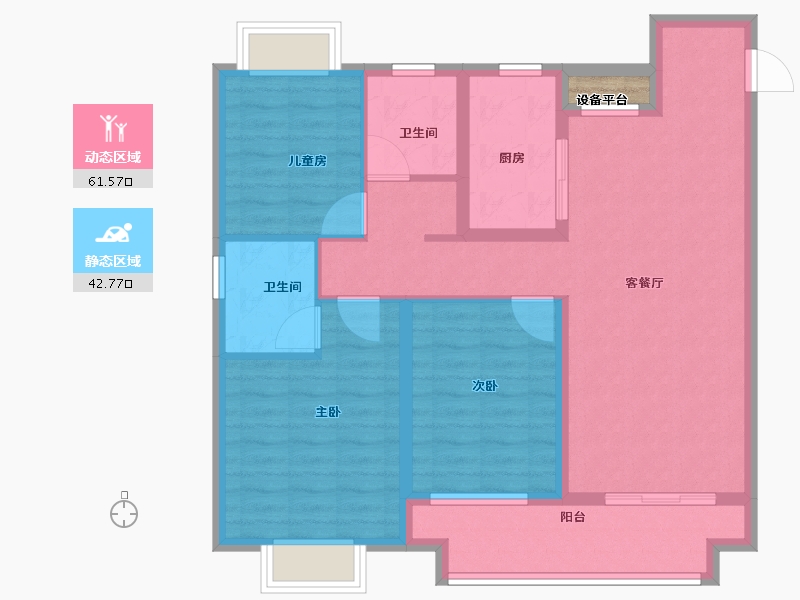 江西省-上饶市-金科奥园·铂悦都会-94.00-户型库-动静分区