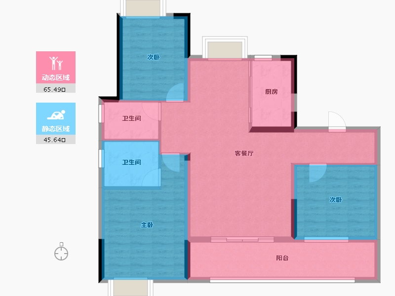 江西省-上饶市-九颂金科·云玺台-100.00-户型库-动静分区