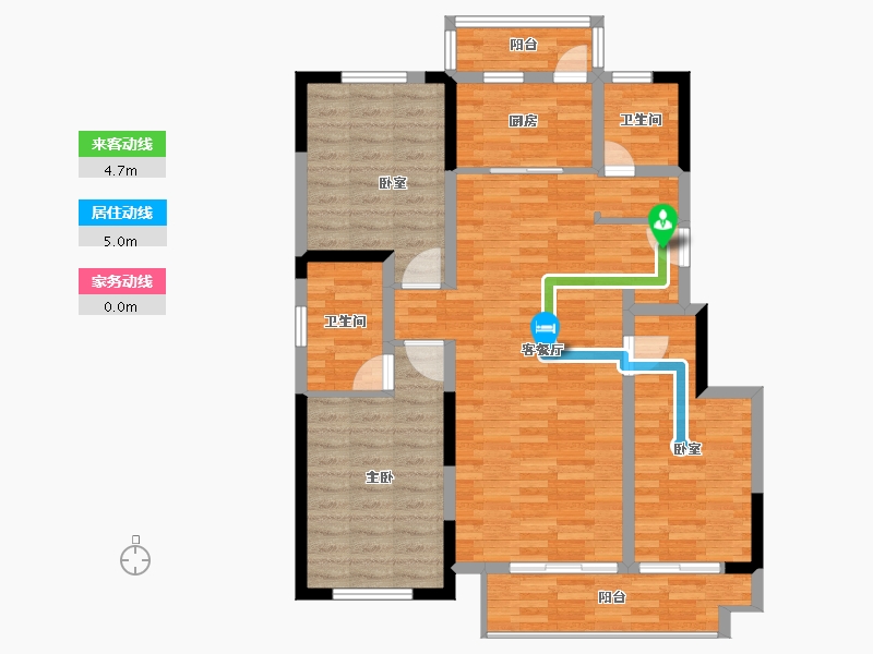 江苏省-宿迁市-泗阳石榴江南府-100.00-户型库-动静线