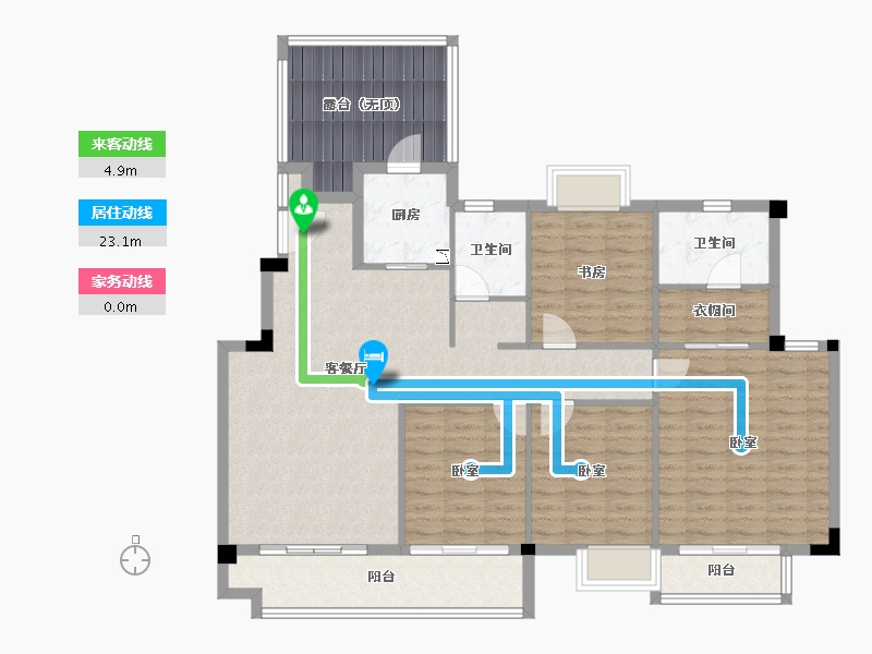 湖北省-咸宁市-联投梓山郡-124.94-户型库-动静线