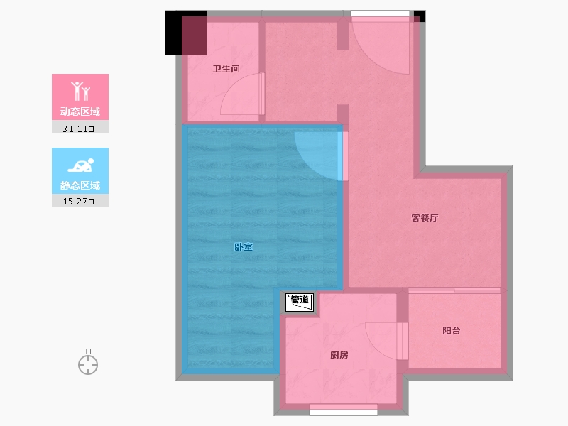 河南省-郑州市-长江一号宏图-40.67-户型库-动静分区