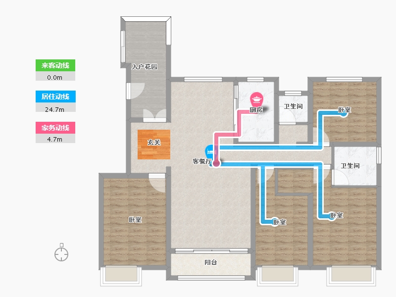 河南省-驻马店市-置地上河苑-127.34-户型库-动静线