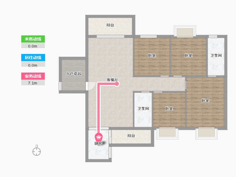 湖南省-衡阳市-山河国际-118.66-户型库-动静线