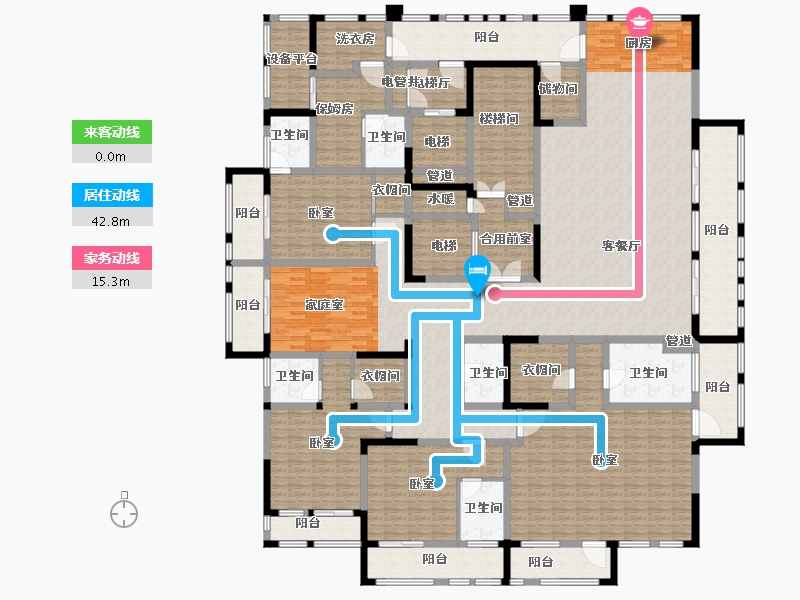 河南省-郑州市-永威梅隆公馆-348.49-户型库-动静线