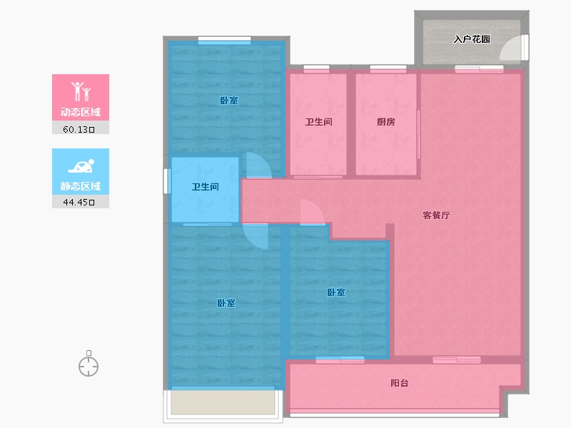 河南省-许昌市-德鸿迎宾府-98.27-户型库-动静分区