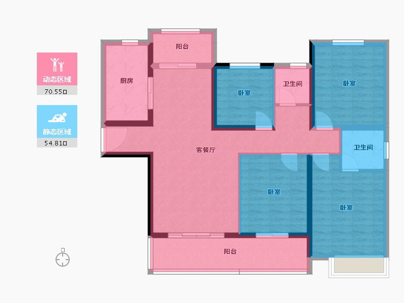 湖北省-黄石市-錦綉·御湖湾-112.34-户型库-动静分区