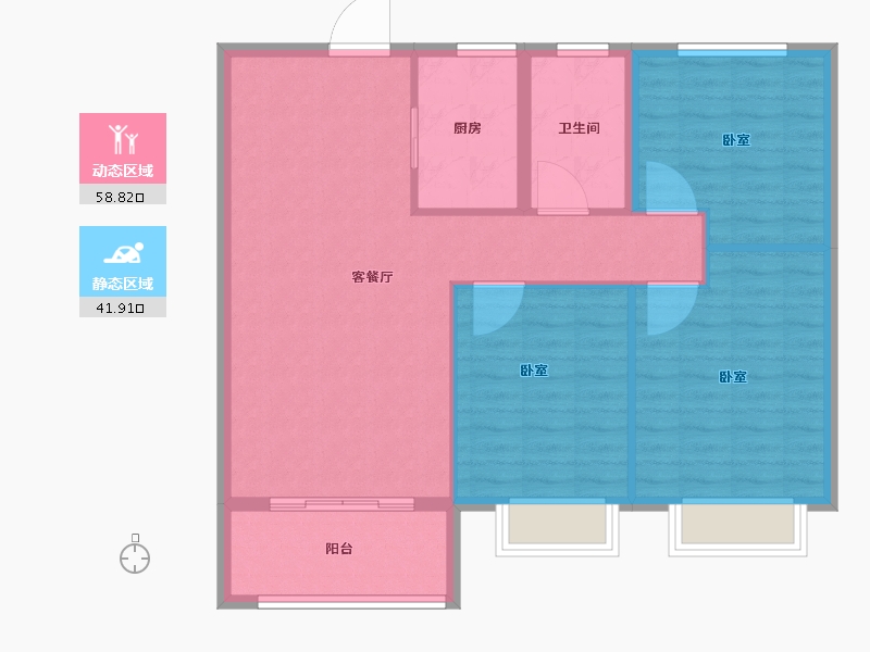 山东省-德州市-润德公馆-92.00-户型库-动静分区