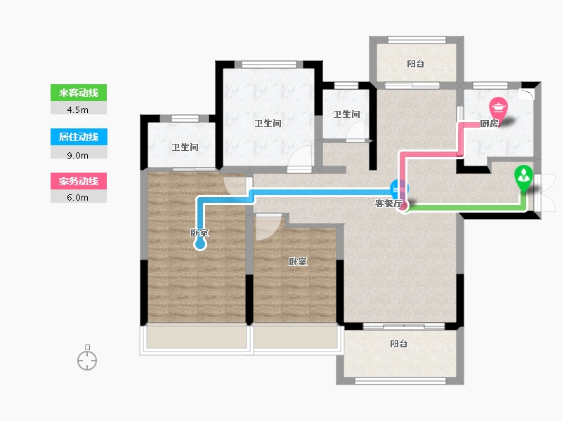 河南省-南阳市-鑫联两相府-98.99-户型库-动静线