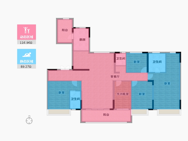 山东省-德州市-碧桂园·湖樾天境-188.00-户型库-动静分区