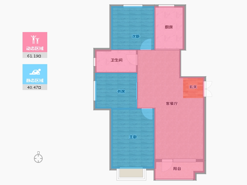 山东省-淄博市-翡翠怡景-94.00-户型库-动静分区