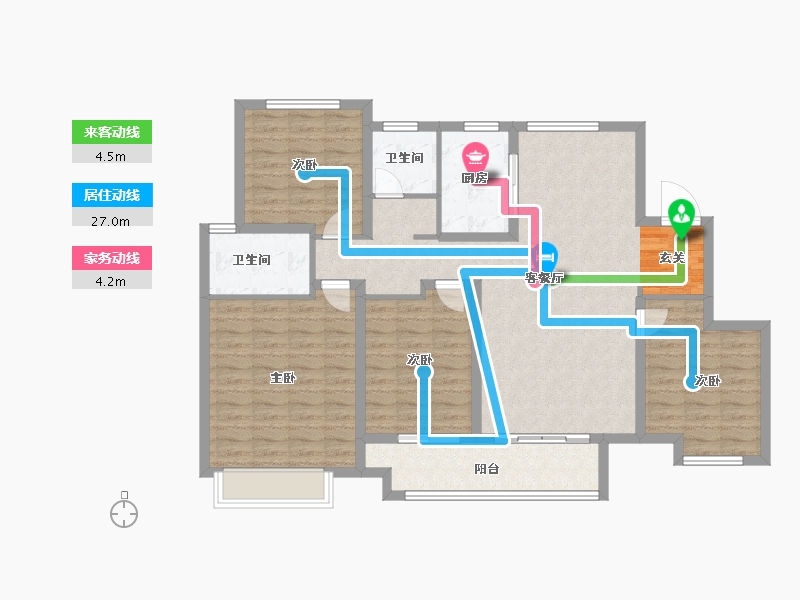 山东省-淄博市-新城悦隽江山-114.00-户型库-动静线