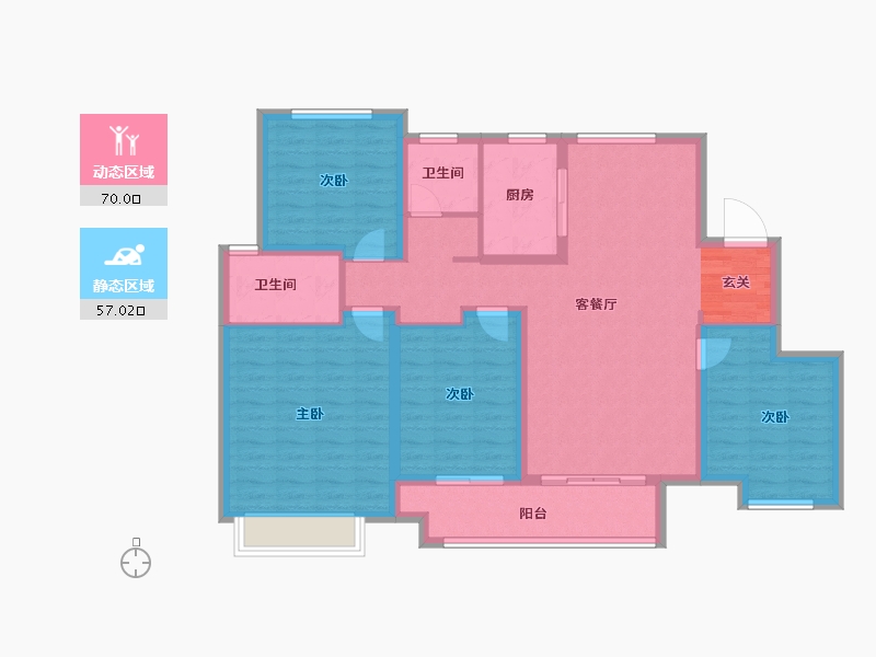 山东省-淄博市-新城悦隽江山-114.00-户型库-动静分区