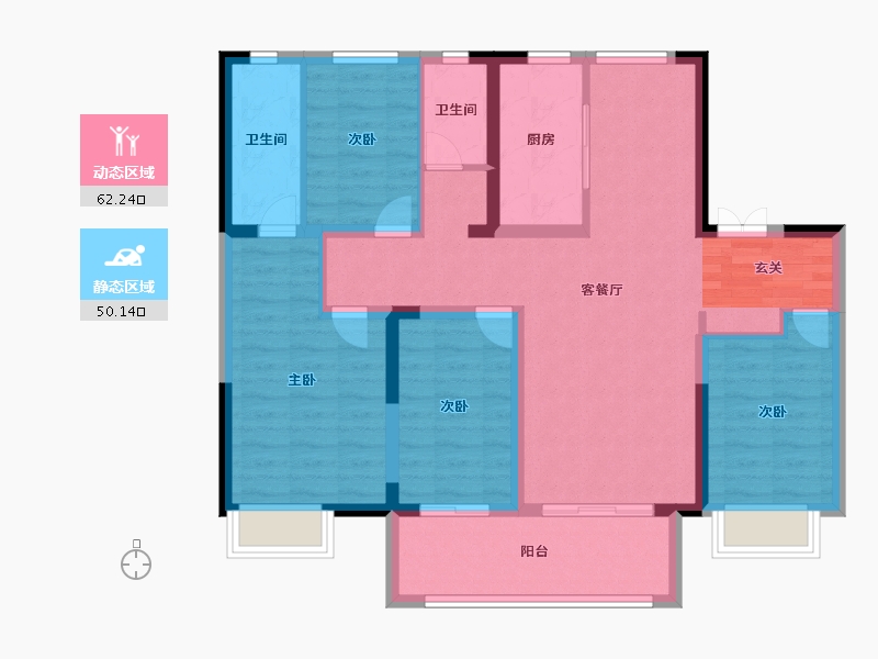 山东省-淄博市-天鸿万象-100.00-户型库-动静分区