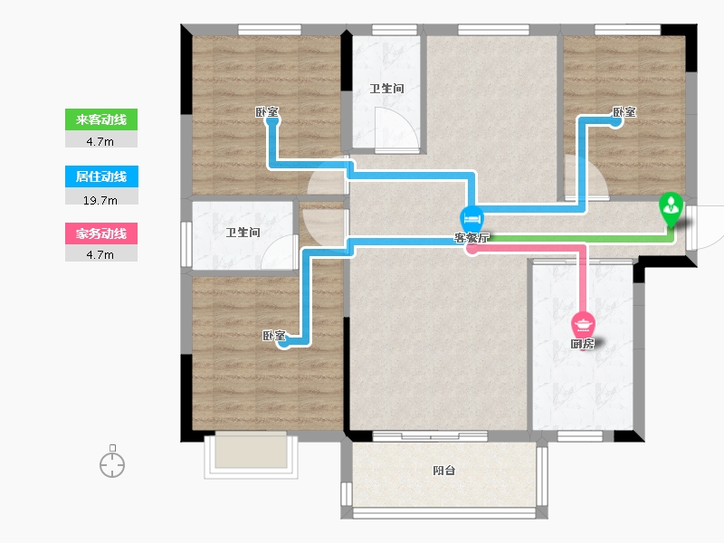 湖北省-宜昌市-华强·凤凰城-99.01-户型库-动静线