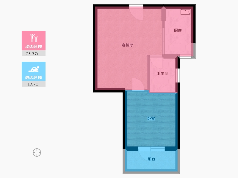 湖北省-武汉市-中建福地星城福邸-34.10-户型库-动静分区