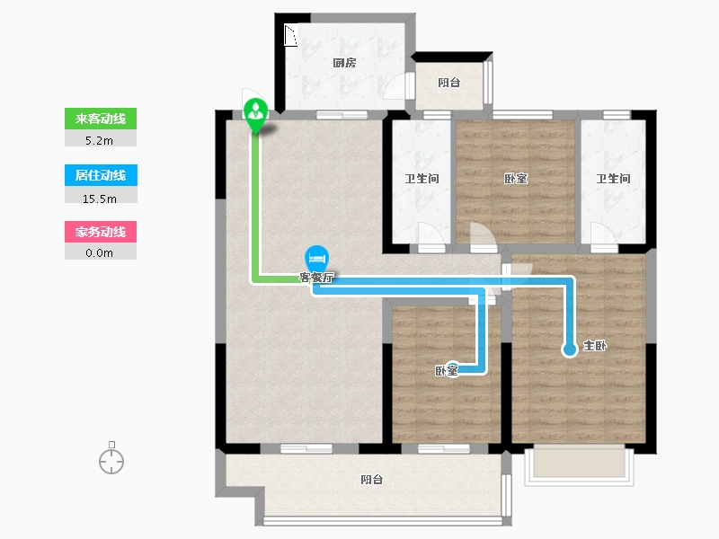 河南省-许昌市-亨源通英才花园-106.00-户型库-动静线