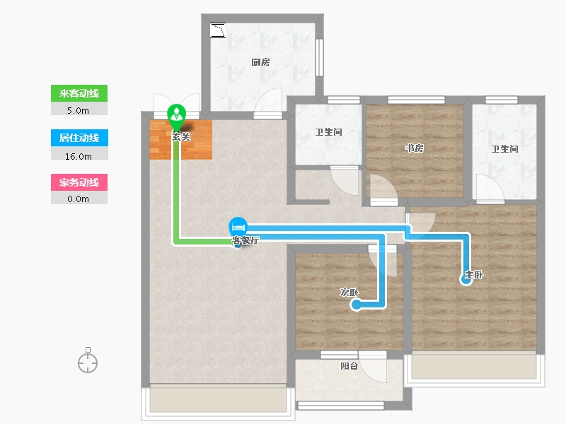 山东省-淄博市-汇智荣悦城-93.00-户型库-动静线