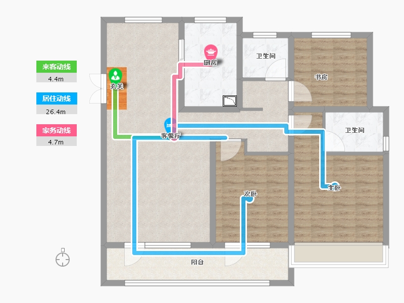 山东省-淄博市-汇智荣悦城-112.01-户型库-动静线