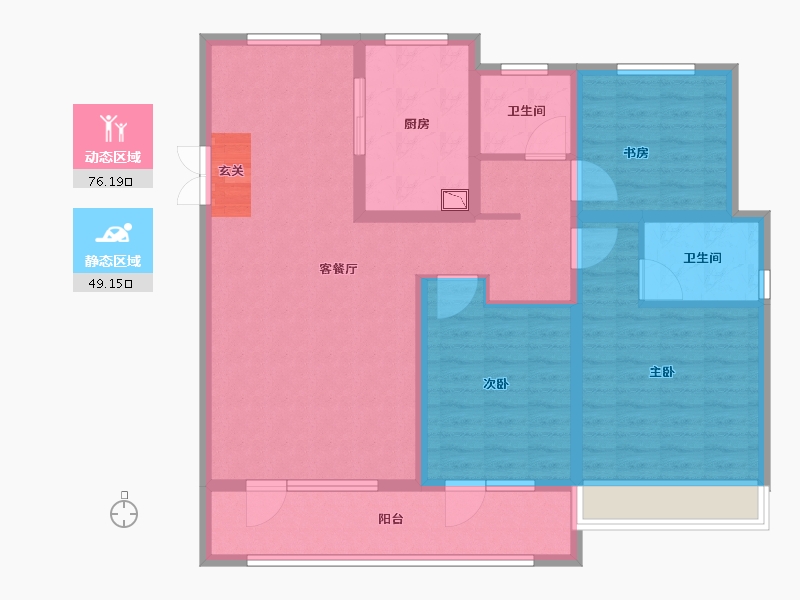 山东省-淄博市-汇智荣悦城-112.01-户型库-动静分区