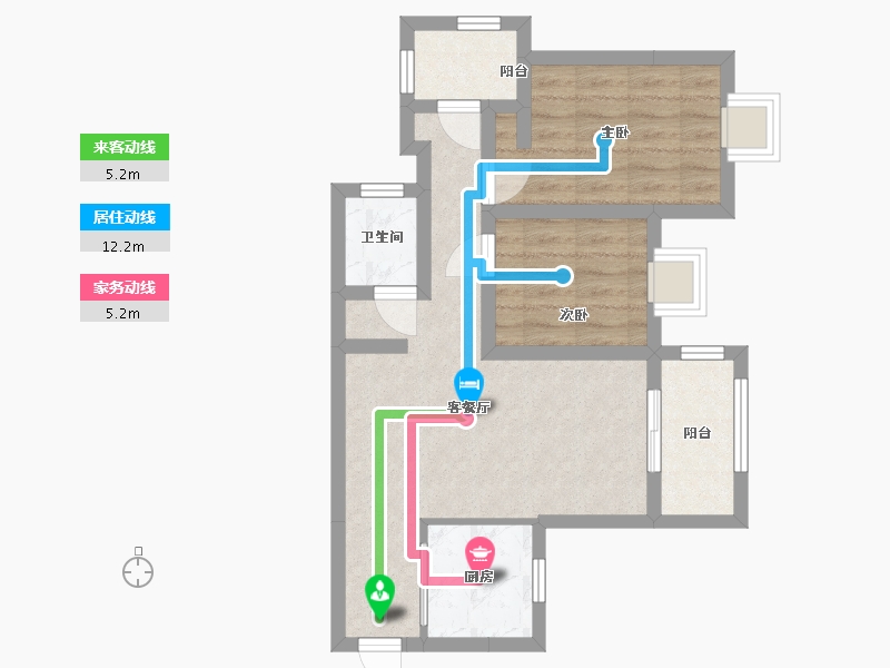 广东省-广州市-保利天汇-55.76-户型库-动静线