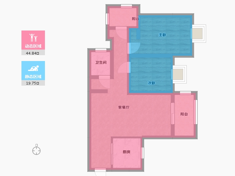 广东省-广州市-保利天汇-55.76-户型库-动静分区