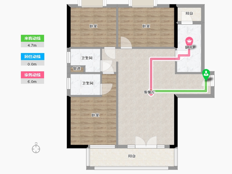 湖北省-武汉市-信基丽池澜湾-92.00-户型库-动静线