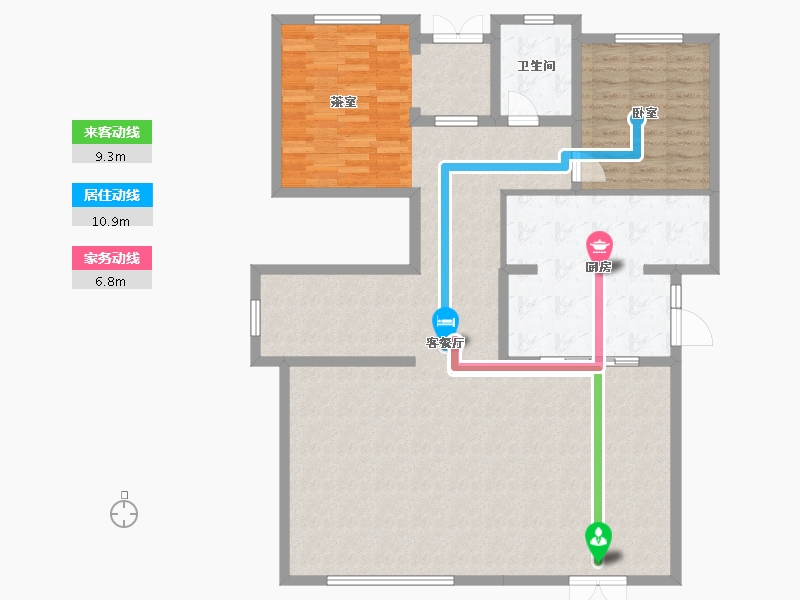 湖北省-武汉市-藏龙29墅-136.92-户型库-动静线