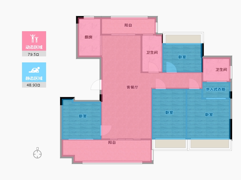 湖南省-衡阳市-耀江·西湖湾-118.00-户型库-动静分区