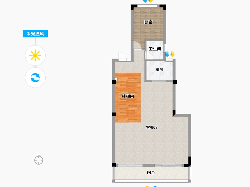 湖北省-咸宁市-联投梓山郡-85.80-户型库-采光通风