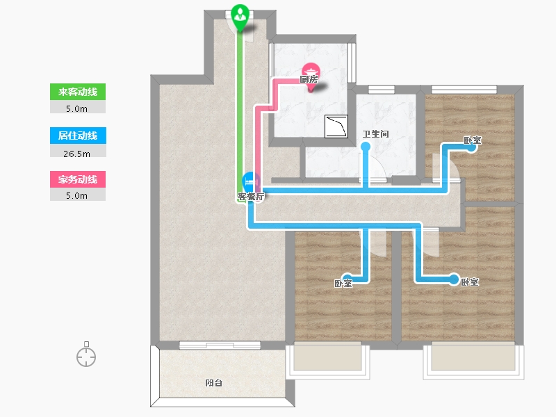 山东省-济南市-中建蔚蓝之城-78.15-户型库-动静线