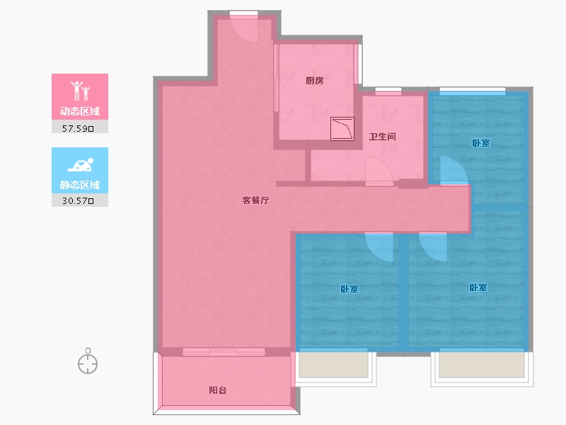 山东省-济南市-中建蔚蓝之城-78.15-户型库-动静分区