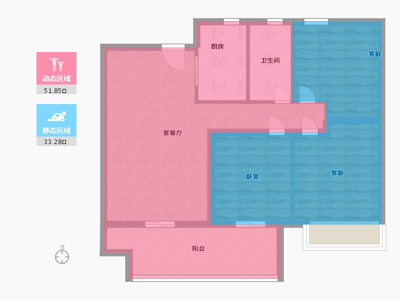 河南省-驻马店市-同信世博院4期【江上桃源】-76.00-户型库-动静分区