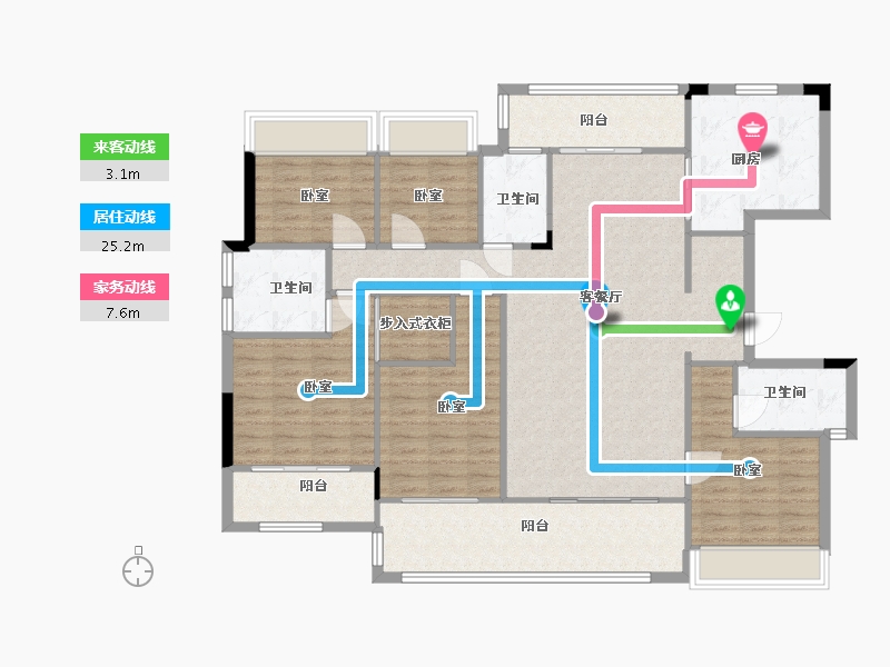 湖南省-衡阳市-耀江·西湖湾-140.00-户型库-动静线