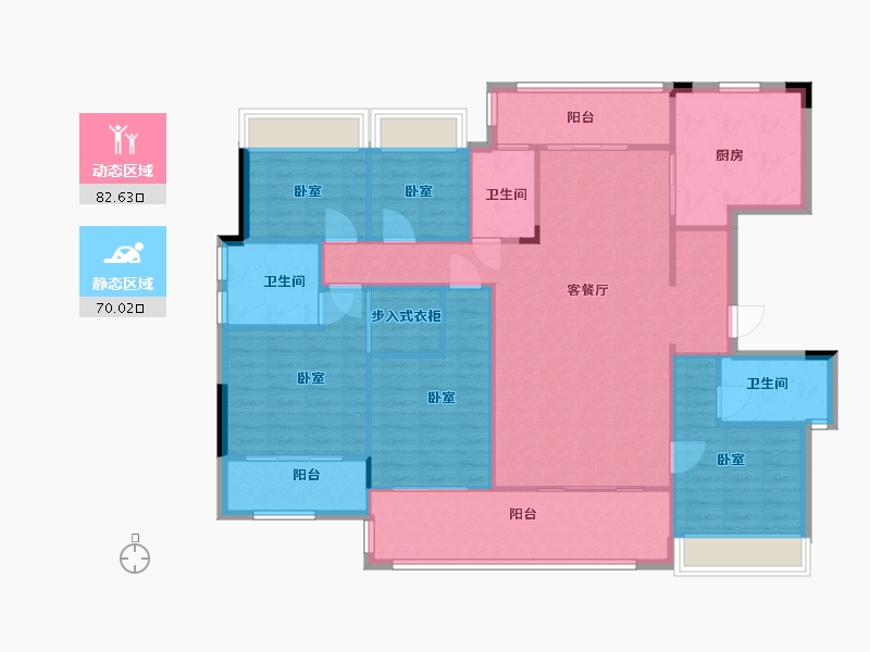 湖南省-衡阳市-耀江·西湖湾-140.00-户型库-动静分区