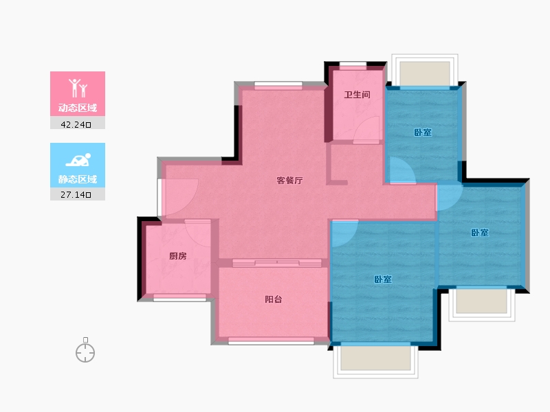 广东省-珠海市-华发云谷-62.12-户型库-动静分区