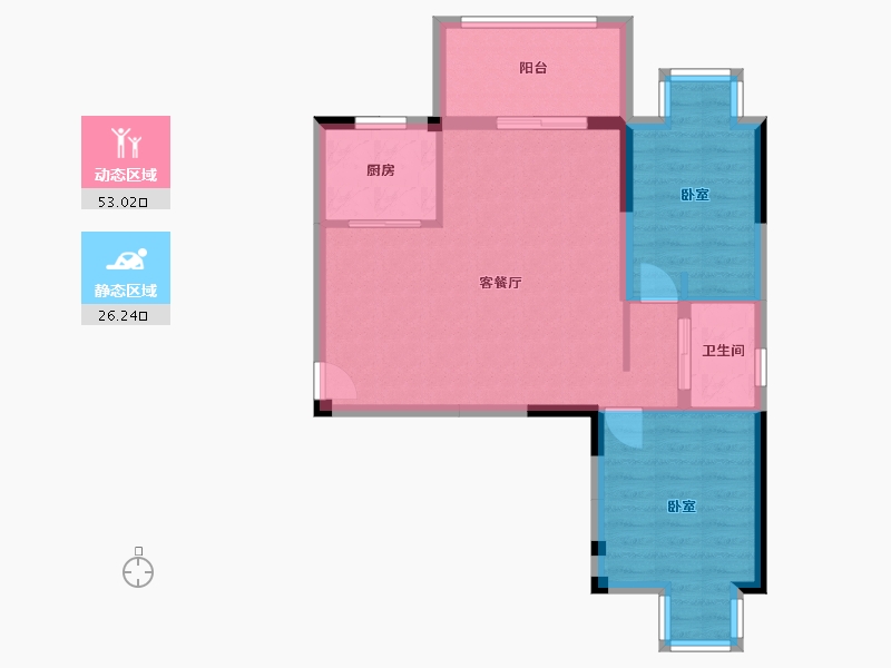 湖北省-襄阳市-盛唐国际-71.19-户型库-动静分区