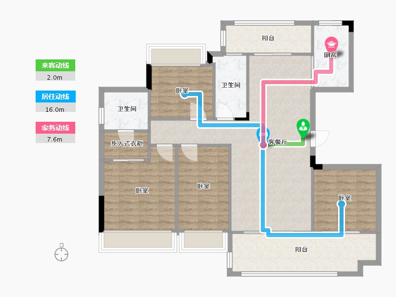 湖南省-衡阳市-耀江·西湖湾-110.00-户型库-动静线