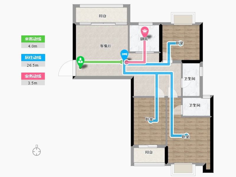 湖北省-黄石市-黄石文鑫城玺-93.00-户型库-动静线