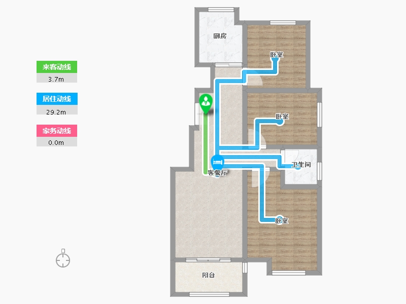 河南省-驻马店市-鼎盛悦公馆-94.46-户型库-动静线