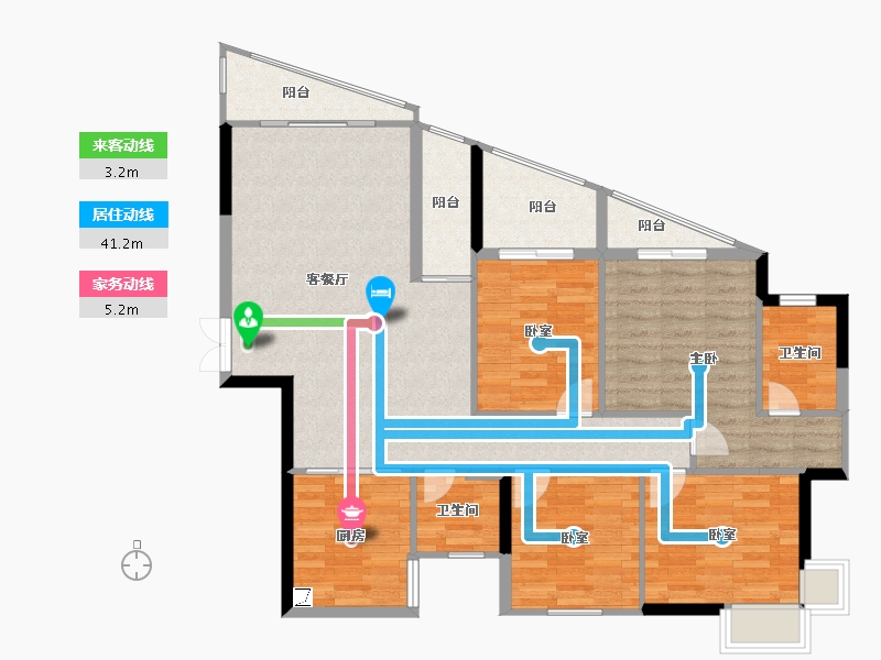 广西壮族自治区-百色市-建通逸品珑景湾-109.17-户型库-动静线