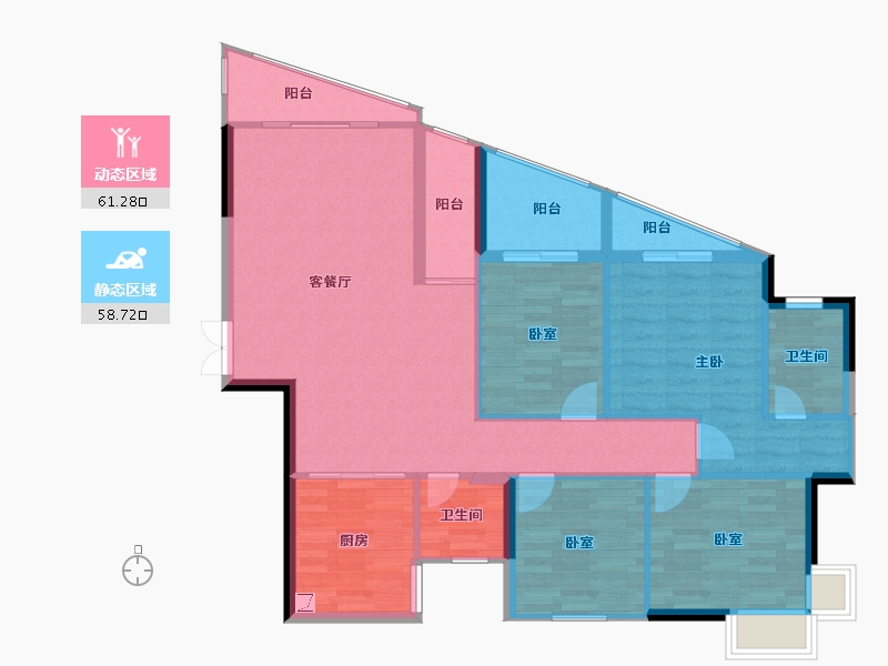 广西壮族自治区-百色市-建通逸品珑景湾-109.17-户型库-动静分区