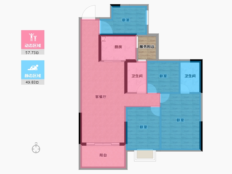 广东省-湛江市-东新高地-99.67-户型库-动静分区