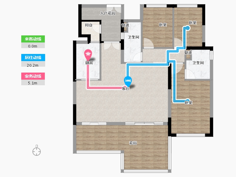 河南省-郑州市-恒大御景湾-118.00-户型库-动静线