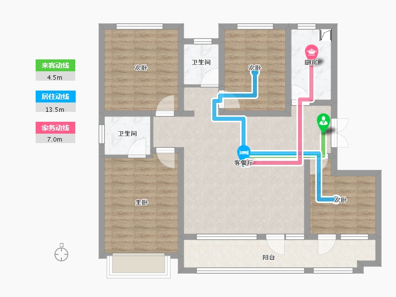 山东省-潍坊市-大观天下-97.19-户型库-动静线