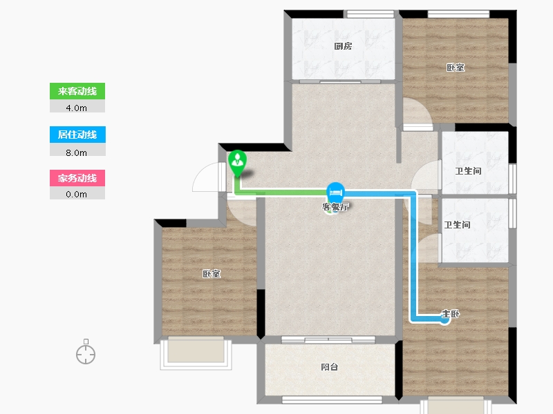 河南省-许昌市-襄城瑞贝卡新天下-101.01-户型库-动静线