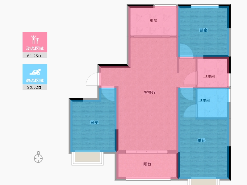 河南省-许昌市-襄城瑞贝卡新天下-101.01-户型库-动静分区