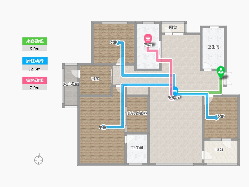 山东省-淄博市-龙泰国际-218.00-户型库-动静线